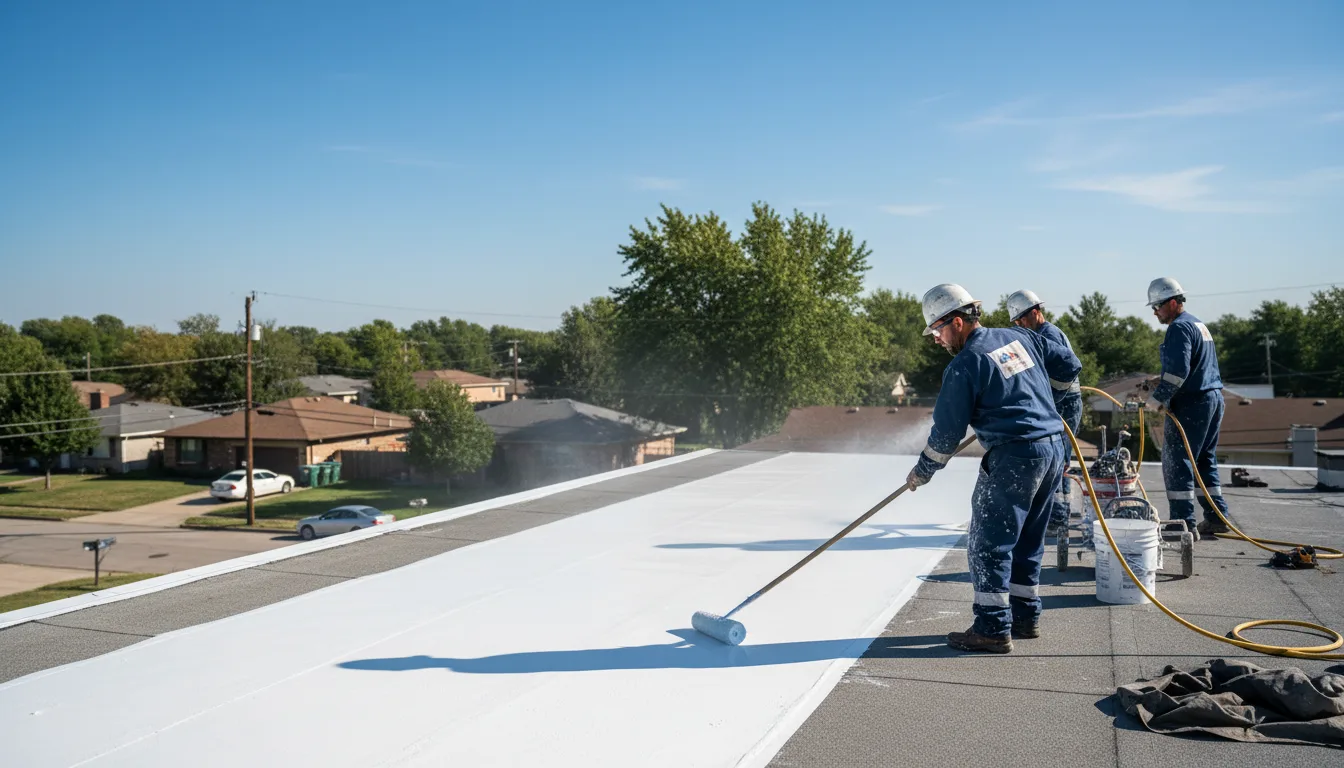 Commercial roof coating in Detroit, MI near me